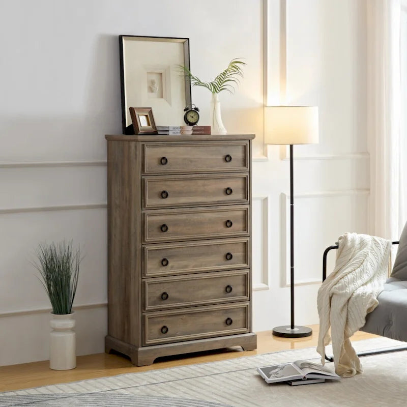 Moderne Kommode mit 6 Schubladen