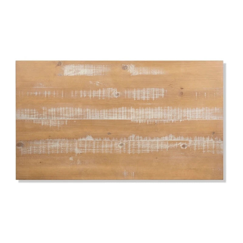 Rustikaler Massivholz Esstisch aus Kiefernholz im Bauernhausstil