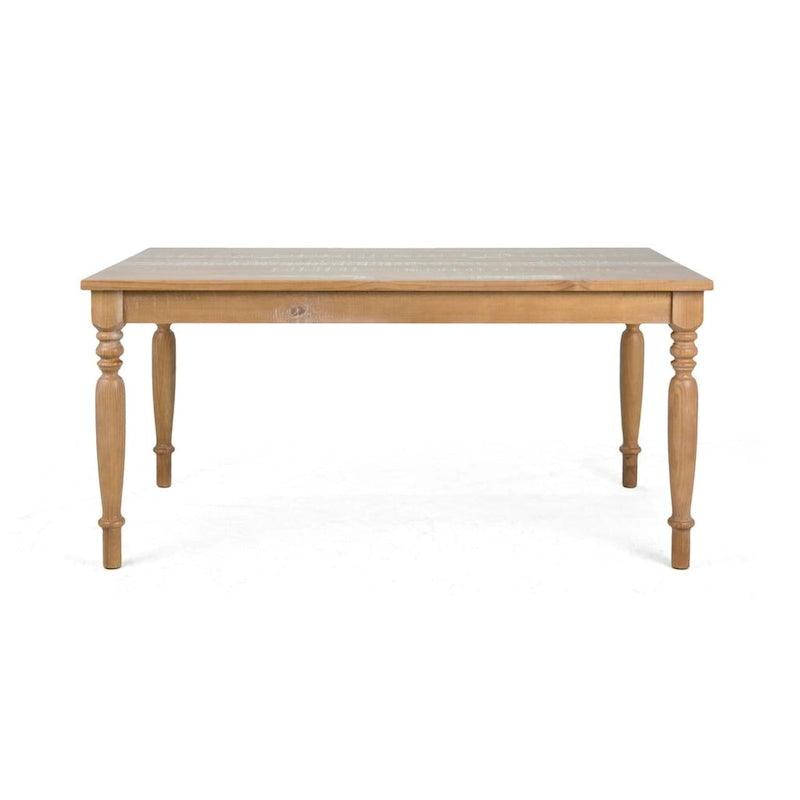 Rustikaler Massivholz Esstisch aus Kiefernholz im Bauernhausstil