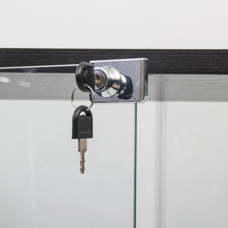 Glasvitrine mit 5 Ablagen, Doppeltür