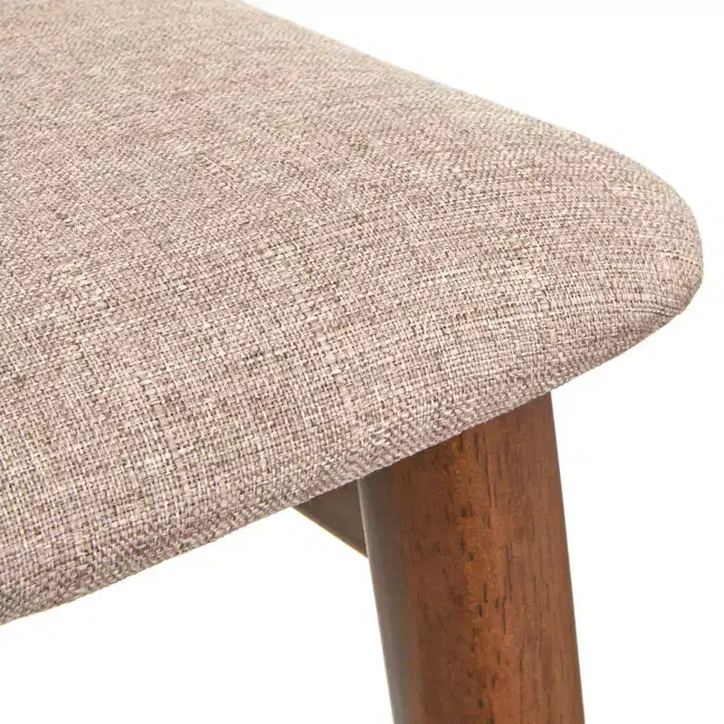 Lifestorey 5-teiliges Newington Esstisch-Set im Mid-Century-Modern-Stil, rechteckig, Nussbaum/Mokka