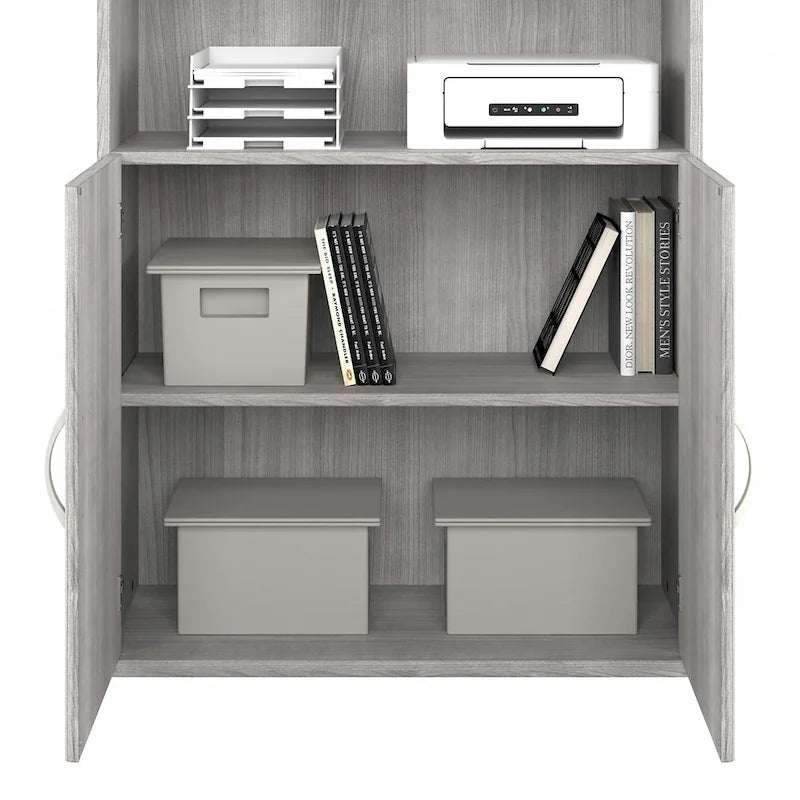 Hohes 5-stufiges Bücherregal mit Türen