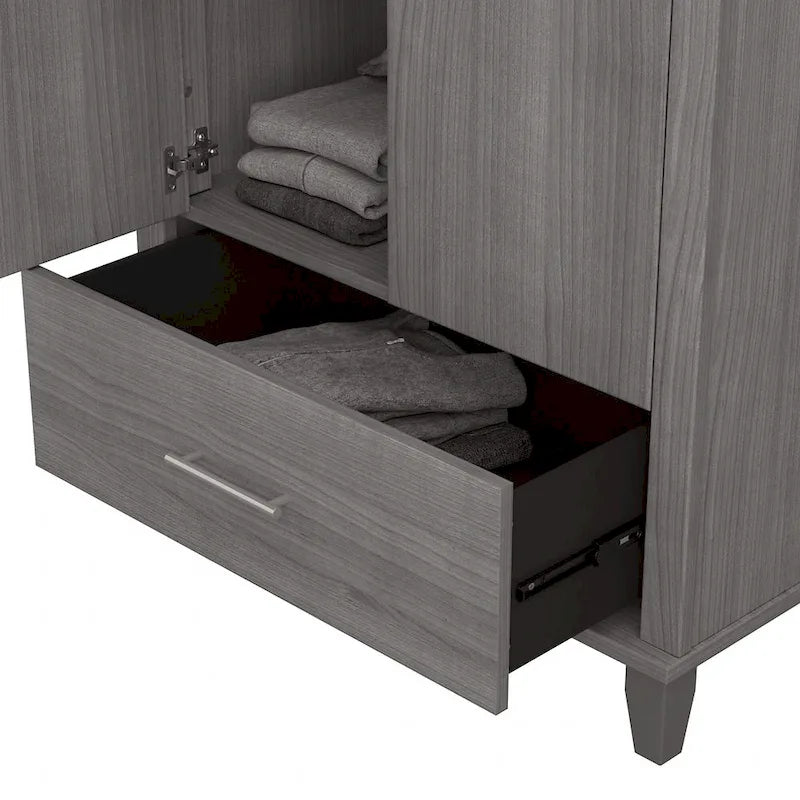 Somerset Hoher Eingangsschrank mit Türen und Schublade von Bush Furniture