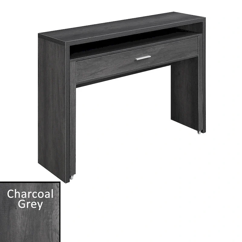 Convenience Concepts Newport JB Konsolentisch/Schreibtisch mit Schublade und Aufsatzaufsatz
