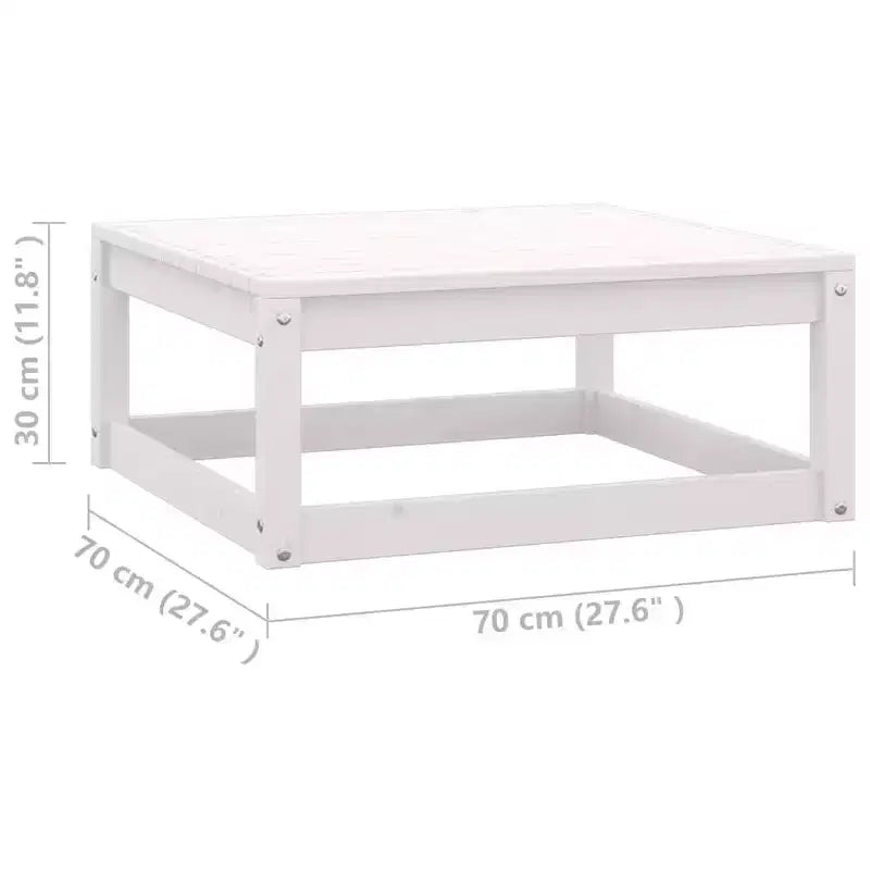 vidaXL 10-teiliges Gartenmöbelset, Outdoor-Ecksofa aus massivem Kiefernholz