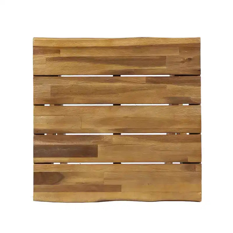 Christopher Knight Home Wino Patio 3-teiliges Akazienholz-Rattan-Sonnenliegen-Set mit Polster und Lattentisch