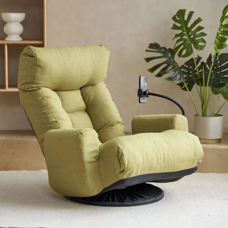 Ergonomischer, drehbarer Gaming-Bodenstuhl mit Neigungsfunktion