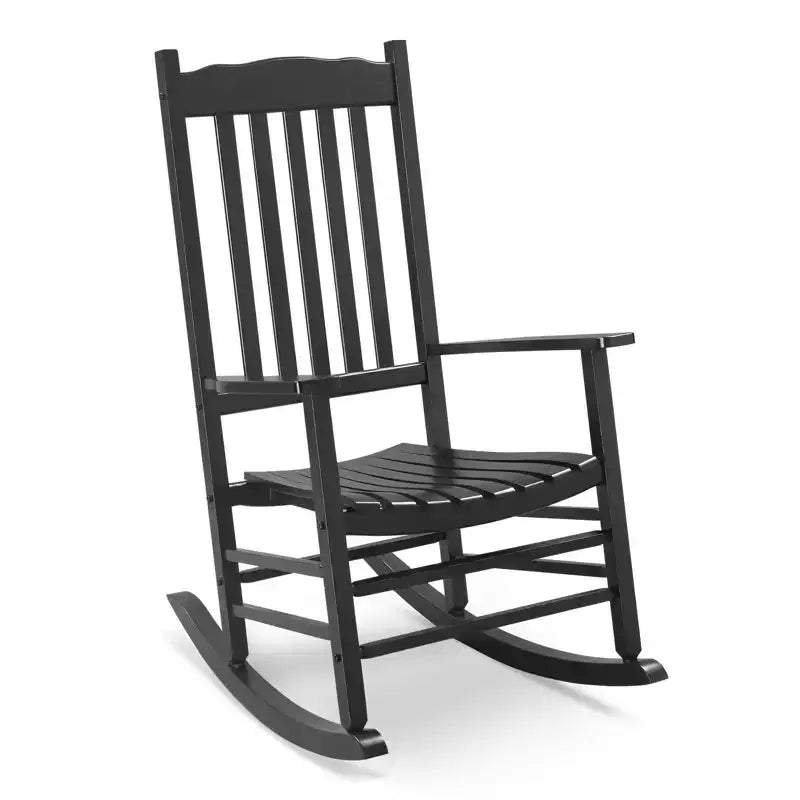 Karl Home | 24-Zoll-Terrassen-Schaukelstuhl aus Massivholz