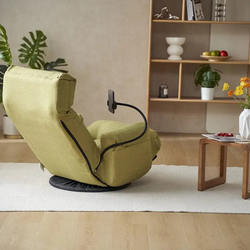 Ergonomischer, drehbarer Gaming-Bodenstuhl mit Neigungsfunktion