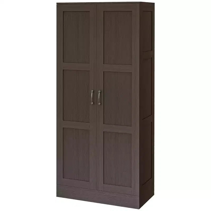 HOMCOM 71 Hoher Aufbewahrungsschrank im modernen Stil mit Ablagen für Schlafzimmer, Wohnzimmer oder Flur