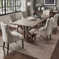 Paloma Farmhouse 7-teiliges Esszimmer-Set aus Altholz von iNSPIRE Q Artisan
