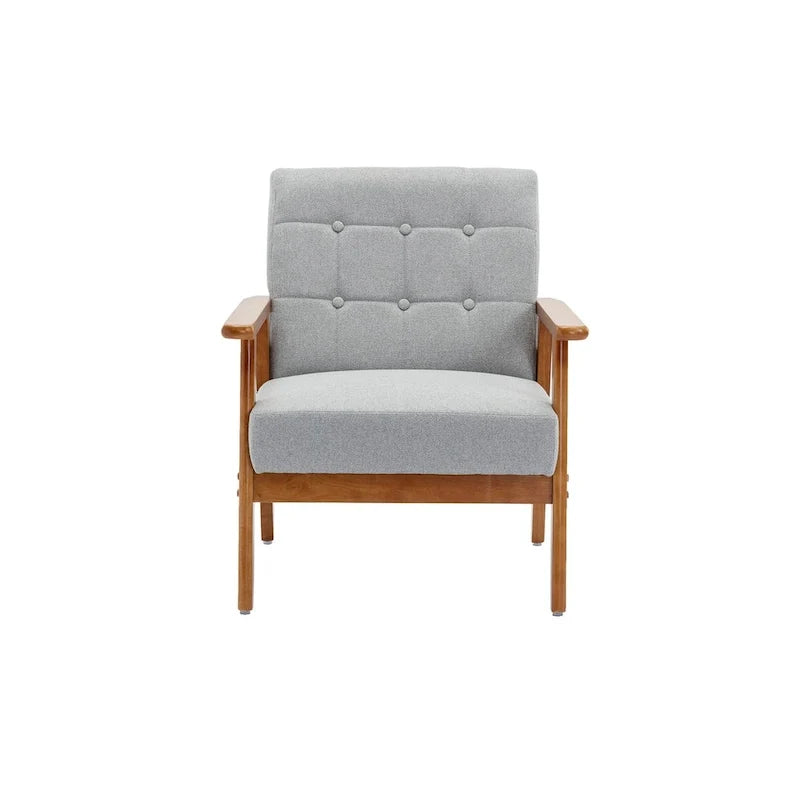 2er-Set Akzentstühle mit Beistelltisch, Armlehnstuhl für Wohnzimmer, Schlafzimmer, Büro - 78,0 cm H * 64,5 cm B * 71,0 cm T