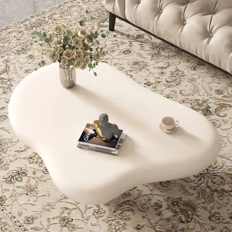 48,5 Zoll moderner Couchtisch in Wolkenform mit 4 Beinen