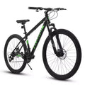 Okak 27-Zoll-Mountainbike mit Federgabel und Aluminiumrahmen, 21-Gang-Dirtbike mit Scheibenbremse, Fahrrad für erwachsene Männer und Frauen