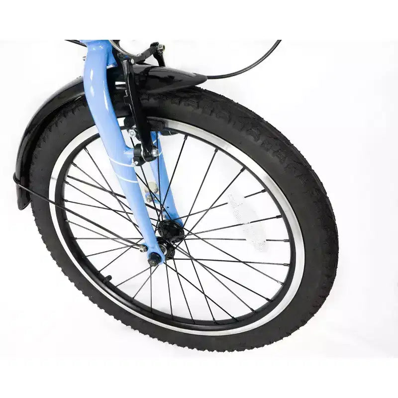 ZiZZO Via 7-Gang Aluminium 20 Zoll Faltrad – Himmelblau