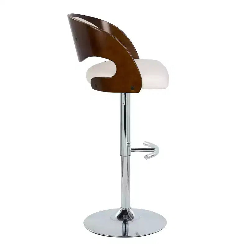 2er-Set Pino Barhocker im Mid-Century-Modern-Stil, höhenverstellbar und drehbar – Lumisource