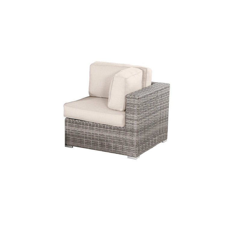 LSI Antibes 12-teiliges Lounge-Set aus grauem Flechtwerk und Aluminium