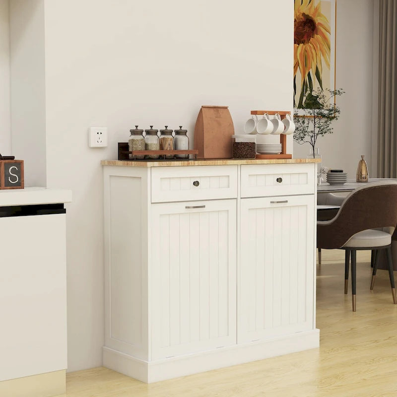 Küchen-Müllschrank mit 2 Schubladen