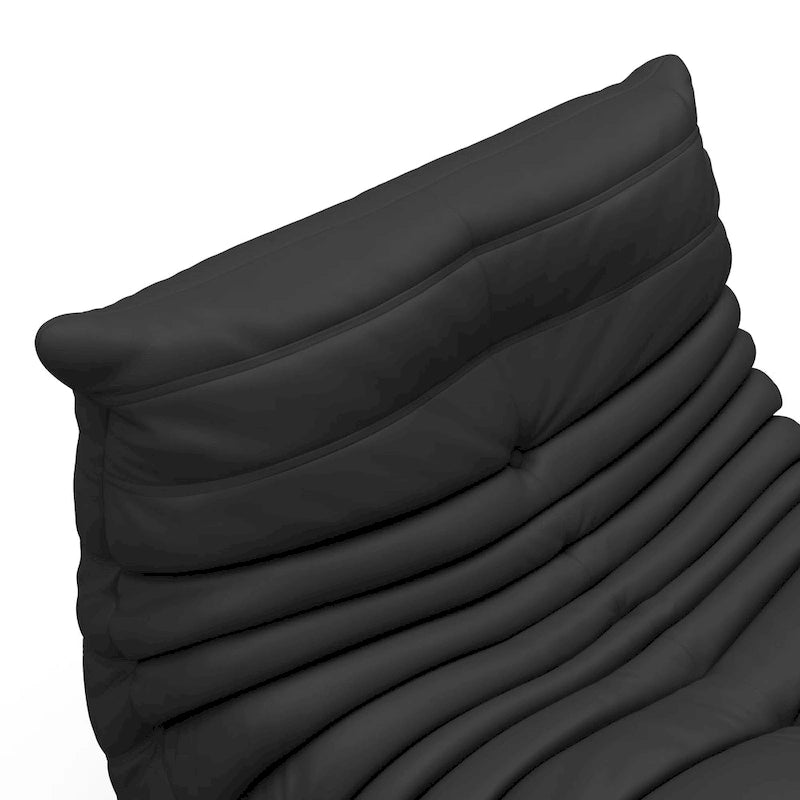 Furgle Mikrofaser-Ledersofa Ergonomisches Design Lazy Sofa Bodensofa