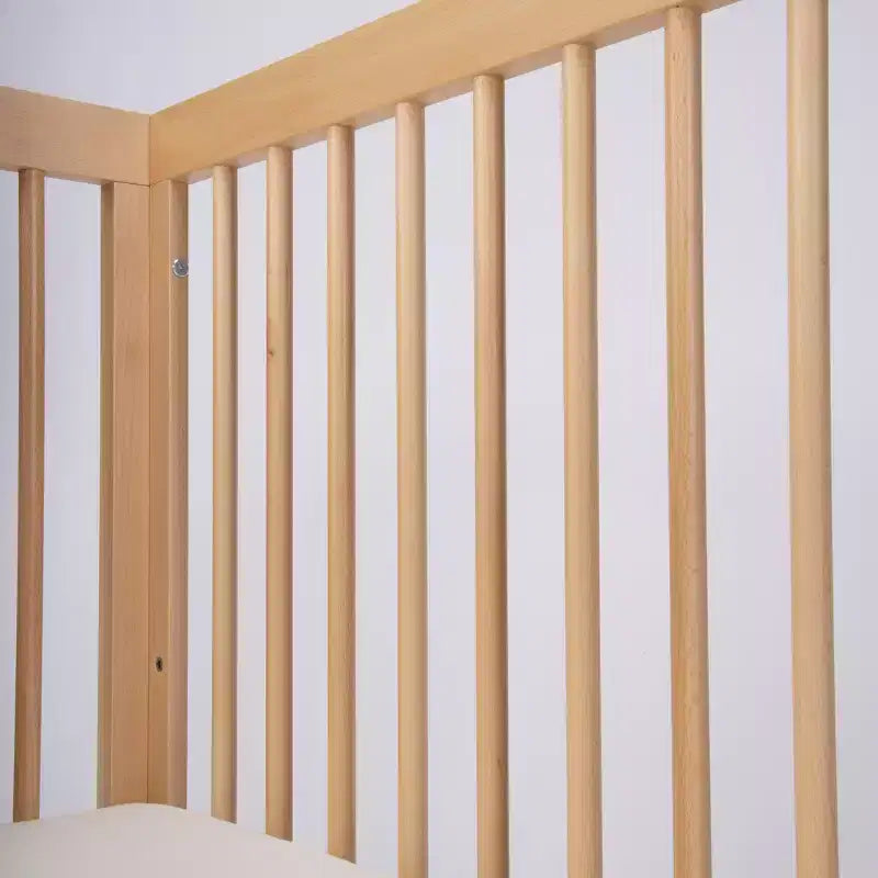 3-in-1 umwandelbares Kinderbett, massives europäisches Buchenholz, GREENGUARD Gold-zertifiziert, hergestellt in Italien