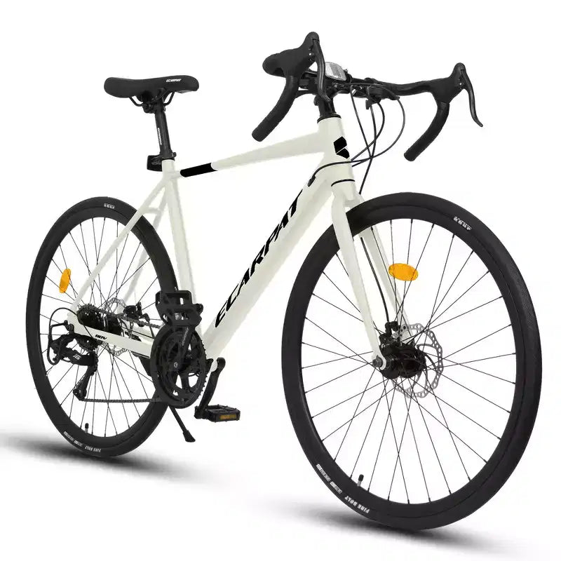Whisen Rennrad, leichter Aluminiumrahmen, Scheibenbremsen, 16-Gang, schnelle Beschleunigung, geeignet für Damen und Herren