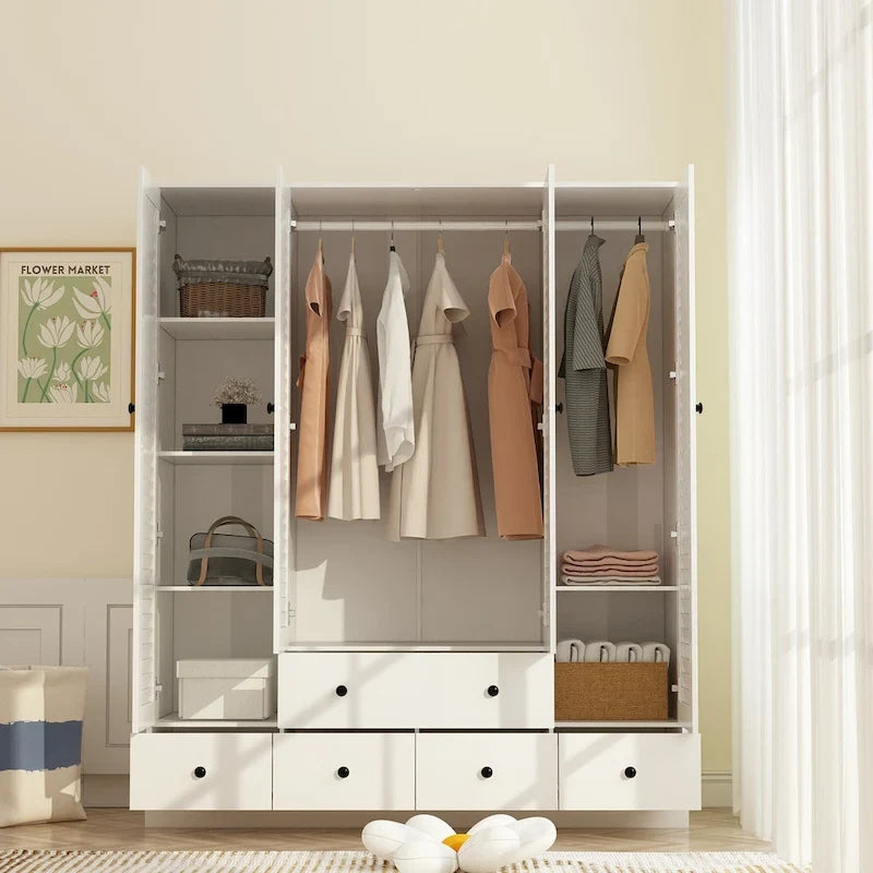 Schlafzimmer Kleiderschrank Garderobe Kleiderschrank Kleiderstange Schublade