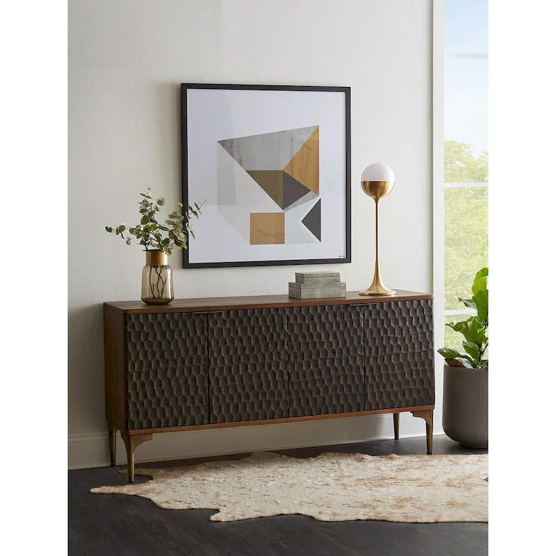 Sideboard aus zweifarbigem Mangoholz