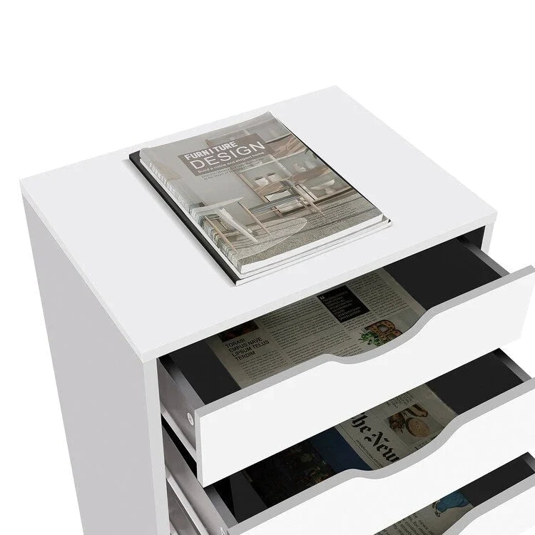 Büroaktenschränke Holzaktenschränke Querformat-Aktenschrank Holzaktenschrank Rollcontainer Rollbarer Aktenschrank