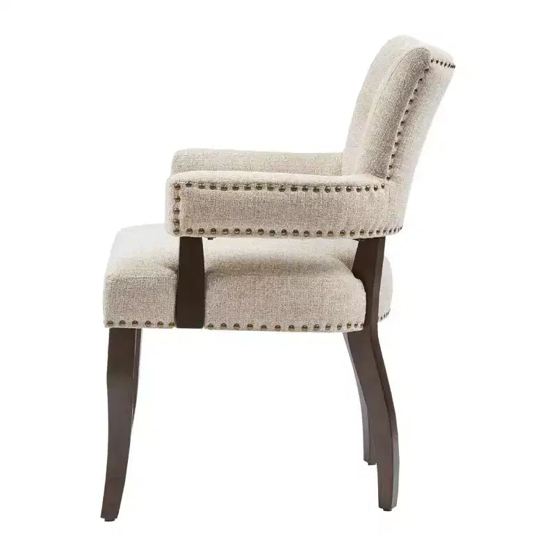 2er-Set Brooklyn Esszimmer-Armstühle Creme