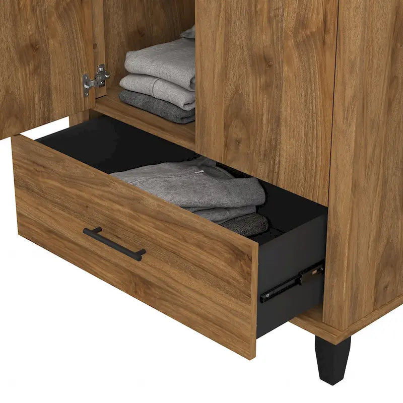 Somerset Hoher Eingangsschrank mit Türen und Schublade von Bush Furniture