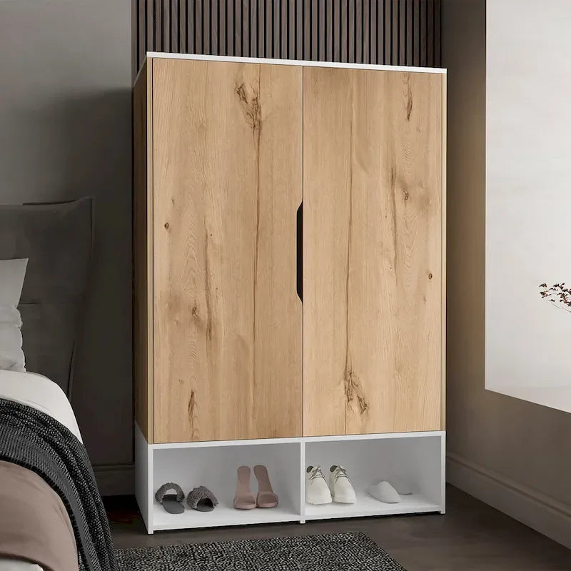 FM Furniture Rose Doppelschrank mit Kleiderstange