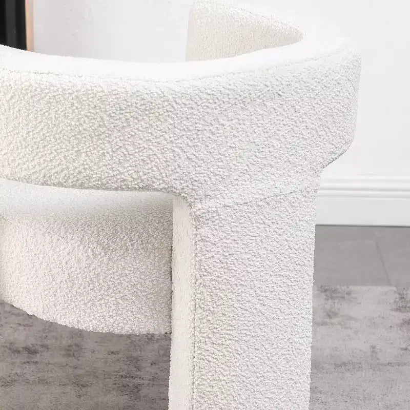 2er-Set 28 breite Polster-Sessel mit Bouclé-Bezug – Kinwell