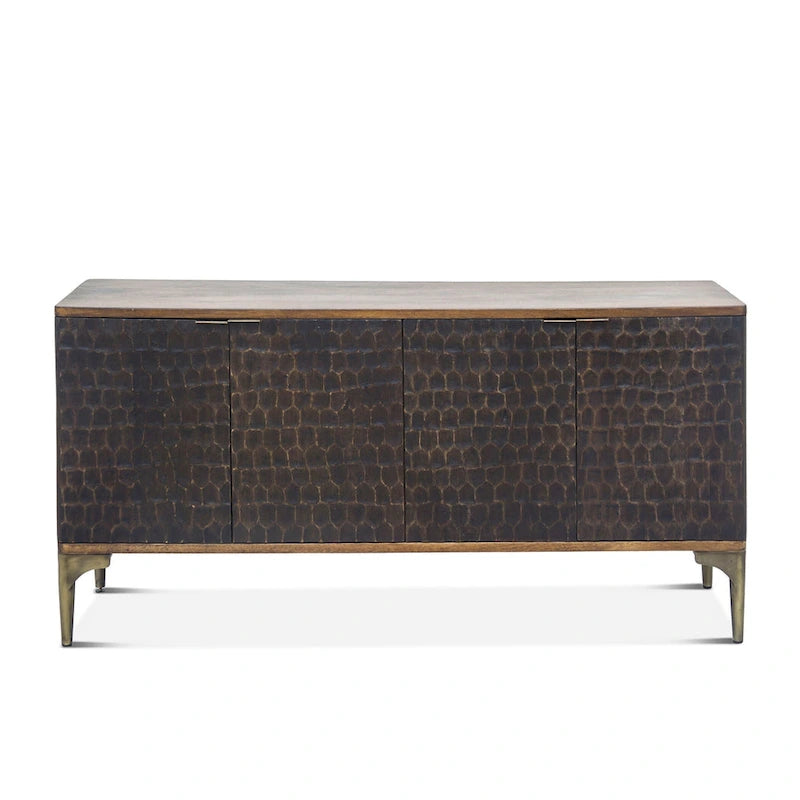 Sideboard aus zweifarbigem Mangoholz