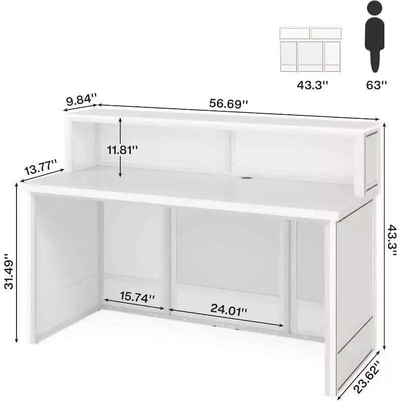 Lantine-Empfangstresen mit Theke