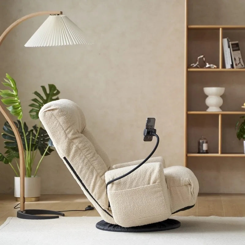 Ergonomischer, drehbarer Gaming-Bodenstuhl mit Neigungsfunktion