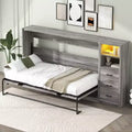 GDFStudio Bennett Murphy-Bett aus Metall und Holz, zusammenklappbar zum Schrank