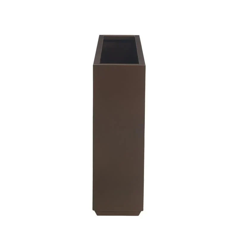 Schwerer metallischer Pflanzkübel für Außenpflanzen, 38L x 10B x 30H Zoll, hohe und lange Pflanzbox mit Metallteiler – 38 x 30 x 10