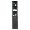 Hängeschrank fürs Badezimmer, Schwarz, High Cabinet