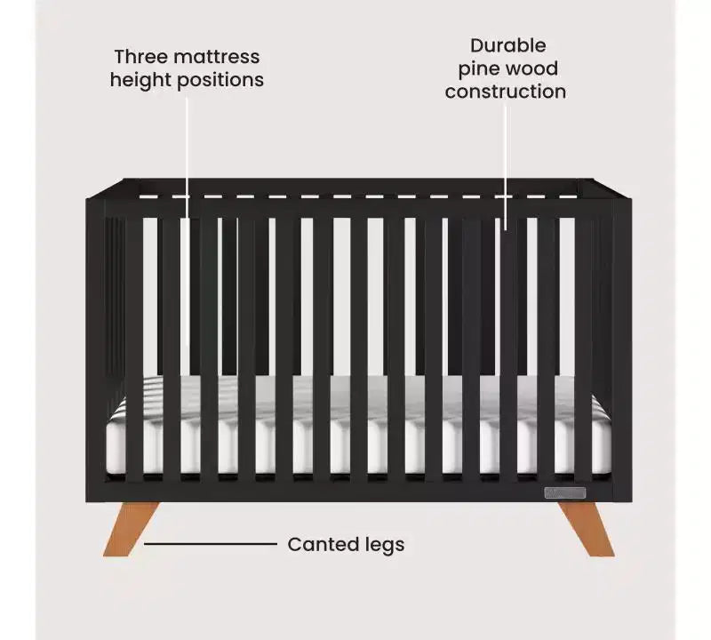 Child Craft SOHO 2-teiliges Kinderzimmer-Set, enthält 4-in-1-Wandelbett und 3-Schubladen-Kommode
