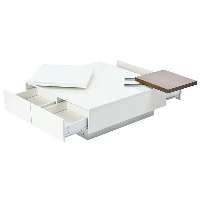 Moderner quadratischer Couchtisch aus Holz