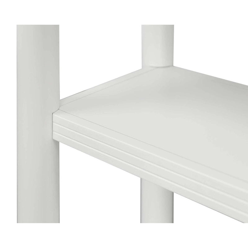 Moderne offene Etagere, Büro-Etagere, Akzent-Etagere, Weiß