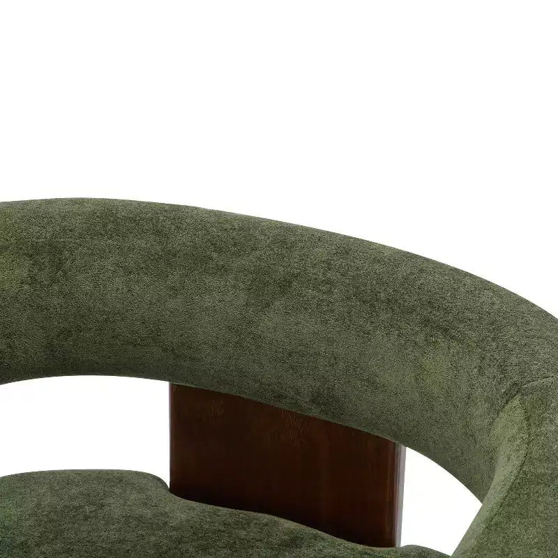 Christopher Knight Home Noah moderner Akzent-Sessel mit Polsterung und Gestell aus Kautschukholz
