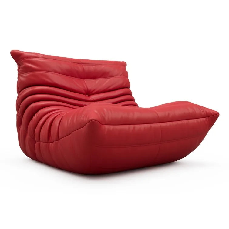 Furgle Mikrofaser-Ledersofa Ergonomisches Design Lazy Sofa Bodensofa