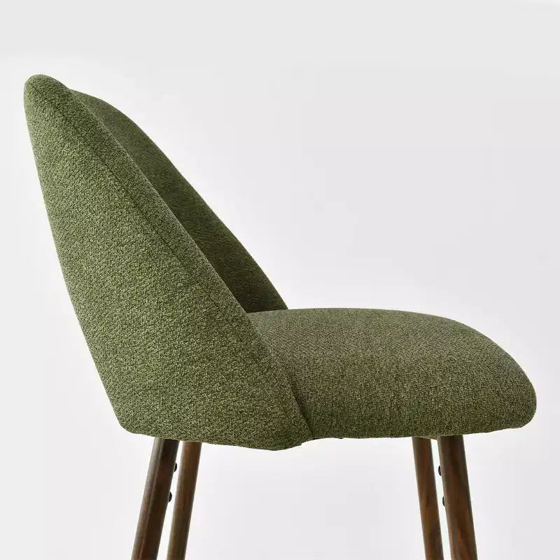 3er-Set Mid-Century Modern Barhocker in Thekenhöhe, 26 Zoll gepolsterte Kücheninselstühle mit Metallbeinen in Walnuss-Optik - Panipeachy