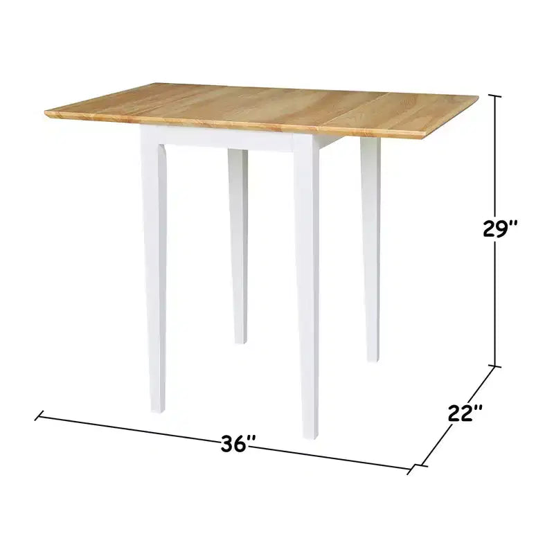 Esstisch mit Klappplatten in Espresso, für 4 Personen