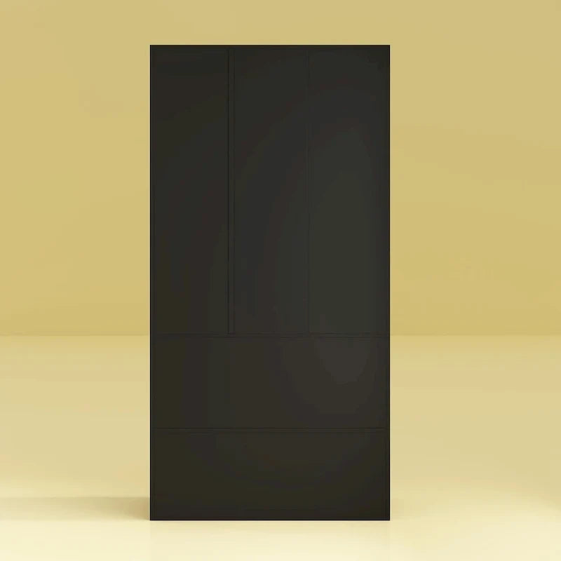 Kleiderschrank mit Spiegel, verstellbarer Kleiderstange und platzsparendem Design