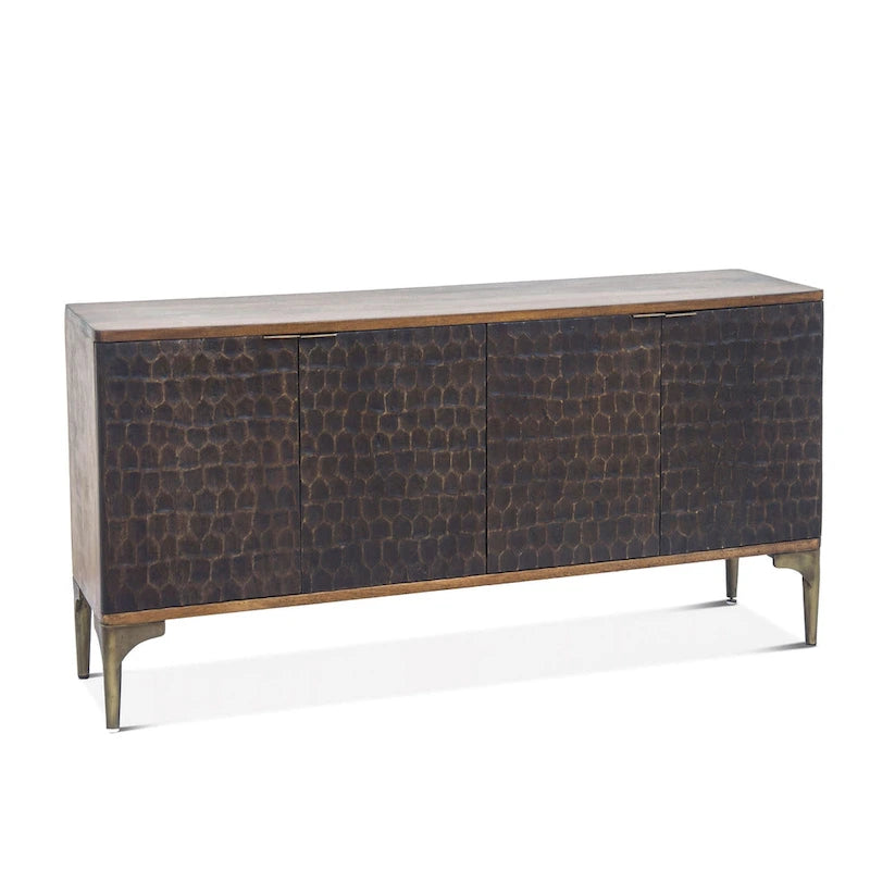 Sideboard aus zweifarbigem Mangoholz