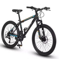 Okak 26 Zoll Mountainbike mit 21 Gängen und Scheibenbremsen, Kinder-Dirtbike mit Rahmen aus kohlenstoffreichem Stahl, Herrenfahrrad für Erwachsene & Jugendliche