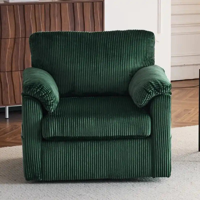 33-Zoll-Drehsessel aus Cord