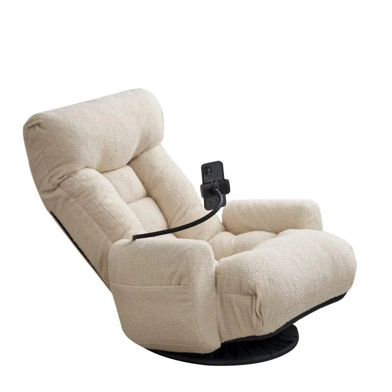 Ergonomischer, drehbarer Gaming-Bodenstuhl mit Neigungsfunktion